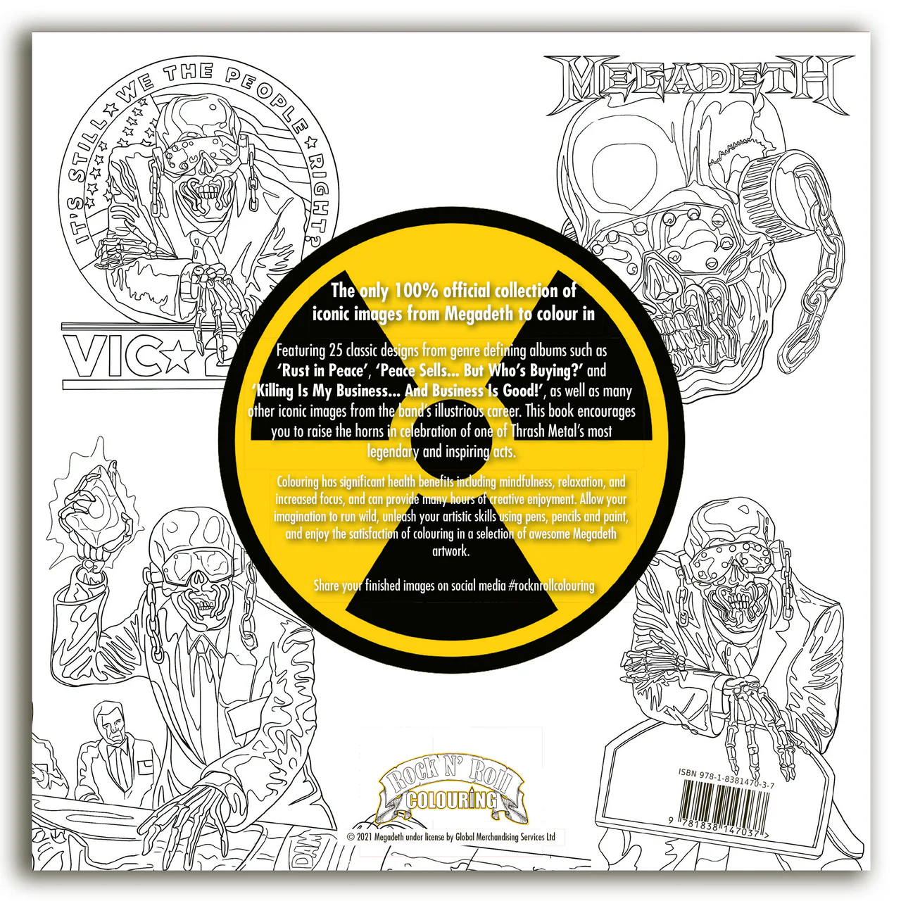 The Official Megadeth Colouring Book - Image 5